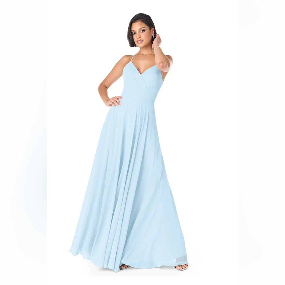 Brand New Azazie Avelina Sky Blue Dress (Tags still attached)